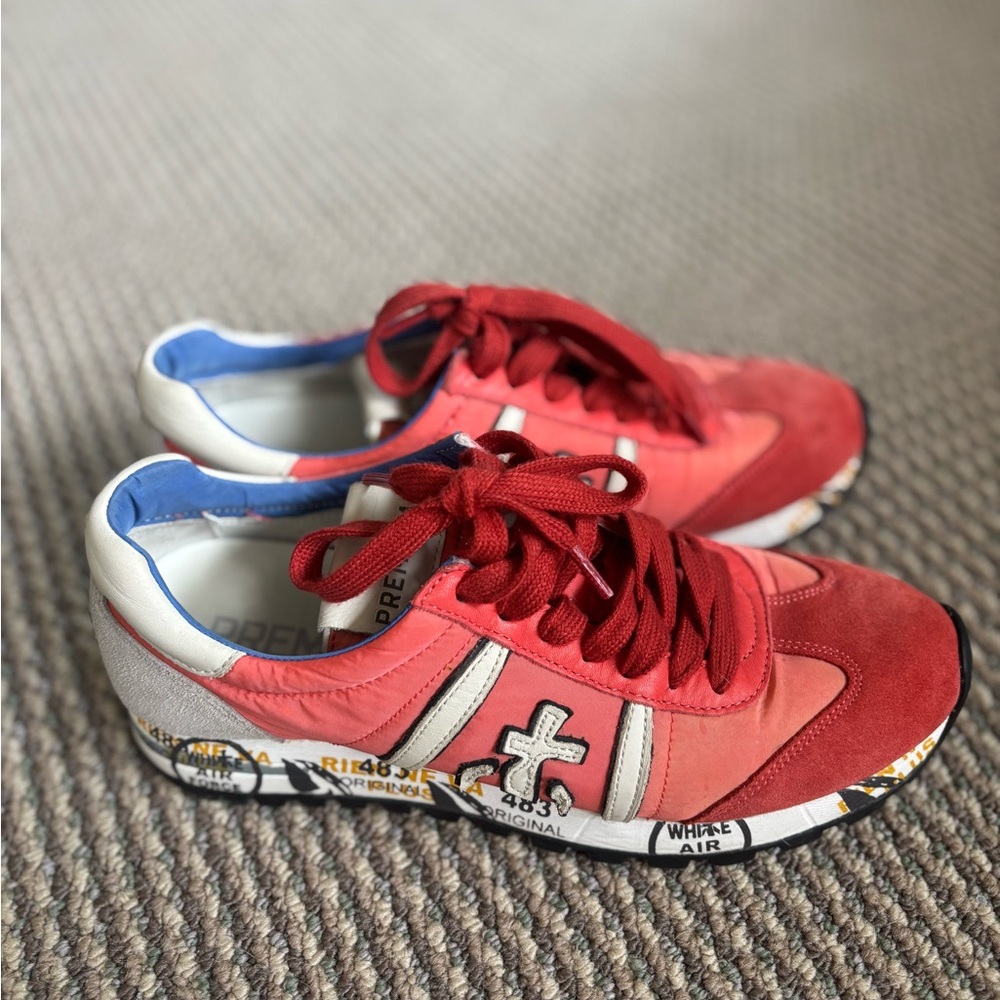 Premiata Red and White Women’s Sneakers - Picture 3 of 8